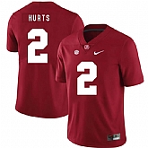 Alabama Crimson Tide 2 Jalen Hurts Red Nike College Football Jersey Dzhi,baseball caps,new era cap wholesale,wholesale hats